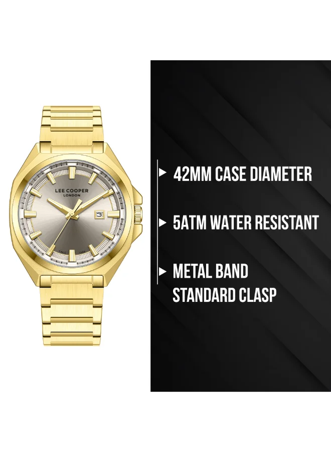 Lee Cooper  Men's METAL Analog Watch LC08271.160 - 42 mm for Men | Best Price UAE